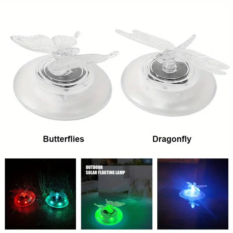Solar Butterfly & Dragonfly Floating Light