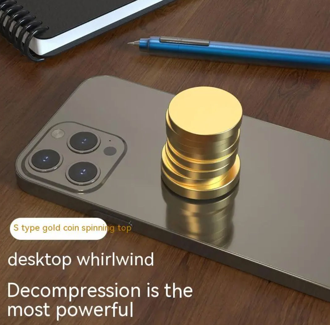 Gold Coin Spinning Desk Toy