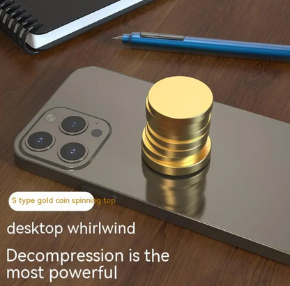 Gold Coin Spinning Desk Toy