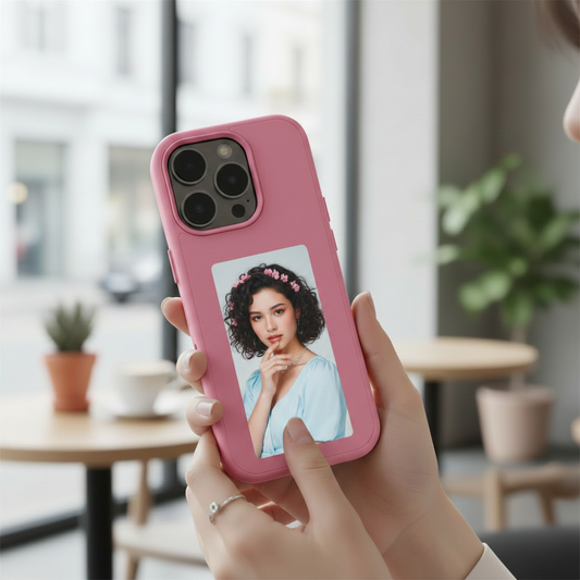 E-Ink Screen iPhone Case - Pink