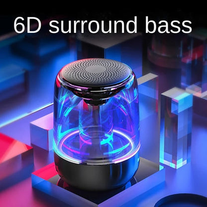Portable Bluetooth Speaker with Colorful Lights