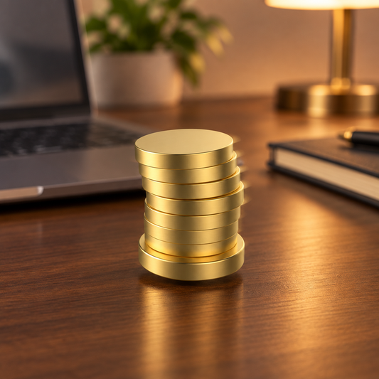 Gold Coin Spinning Desk Toy lifestyle image