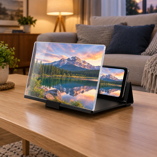 Phone screen magnifier lifestyle image