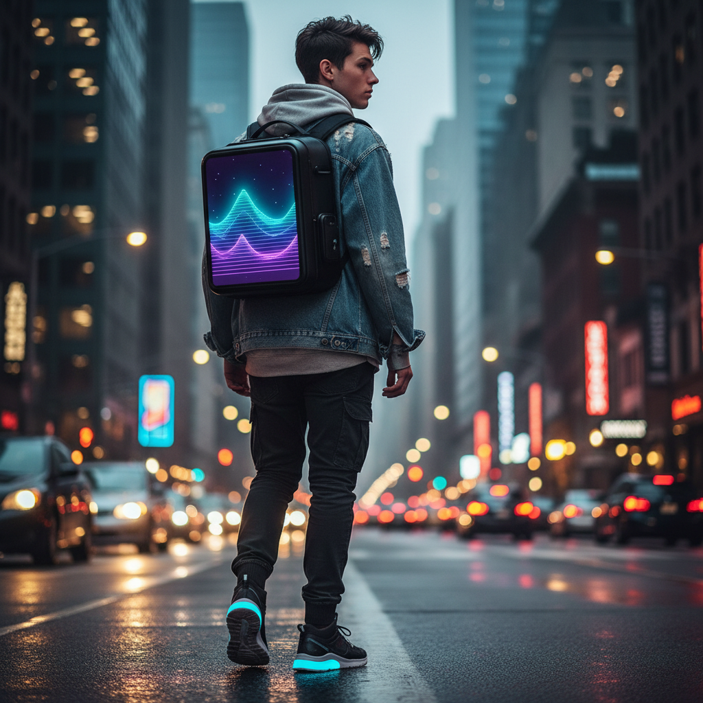 Smart LED Pixel Backpack - Square